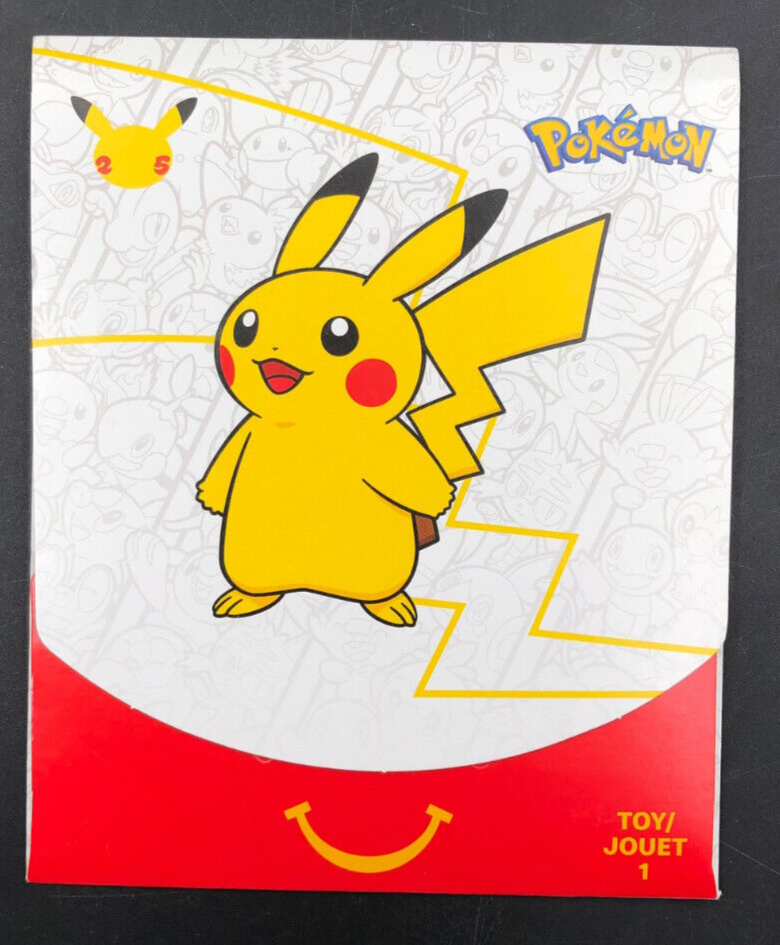 2021 POKEMON 25th Anniversary McDonald’s Happy Meal Booster Pack Toy 1 *NEW*