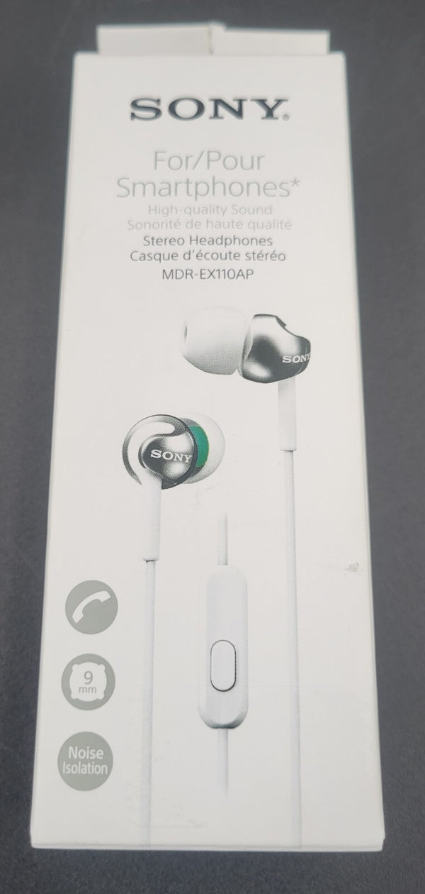 SONY Stereo Headphones (White) *BRAND NEW, SEALED*