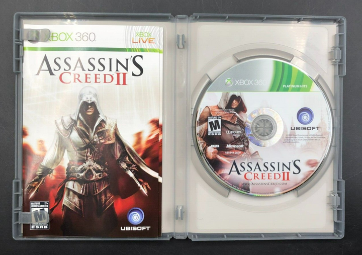 Assassin's Creed II - Platinum Hits (XBOX 360) w/ Manual