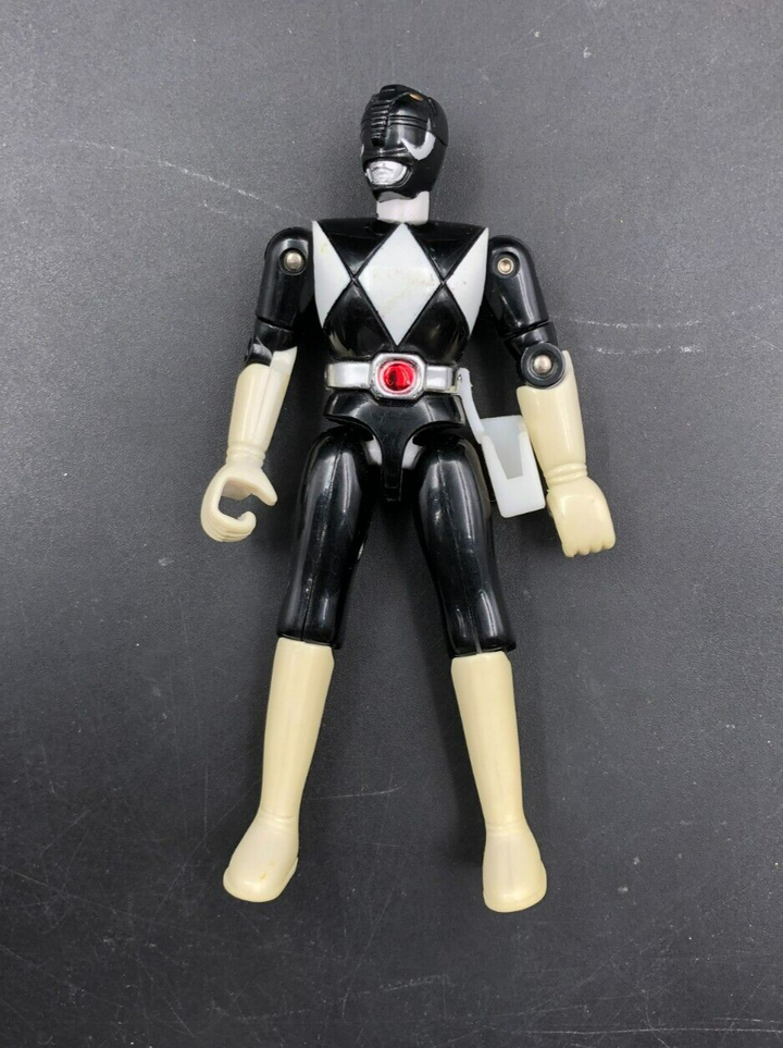 1993 Bandai Mighty Morphin Power Rangers - 4.75" Black Ranger Action Figure