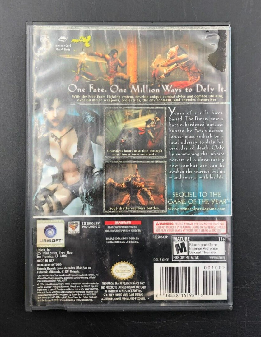 Prince of Persia: Warrior Within (Nintendo GameCube)