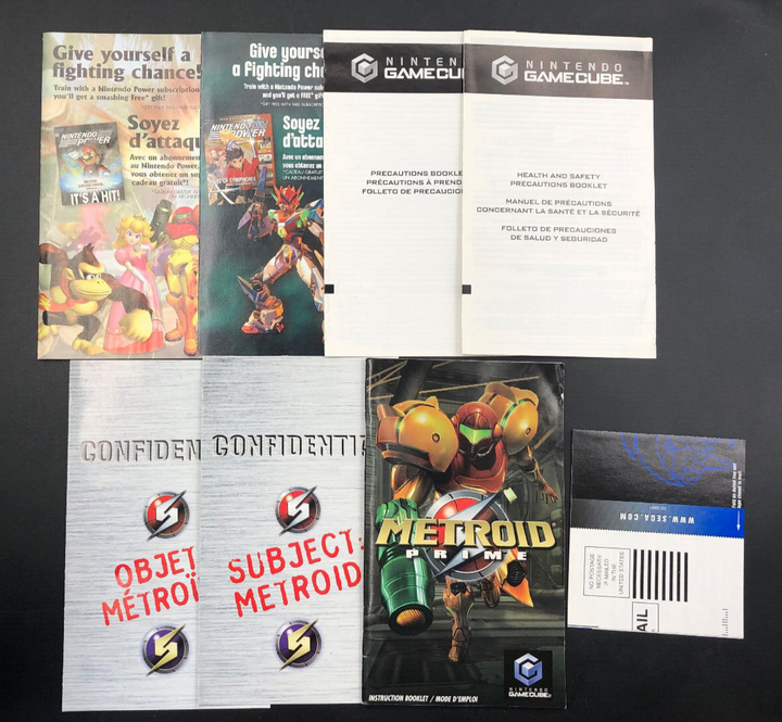 Metroid Prime + Echoes (Nintendo GameCube, GC) Complete + Bonus Disc