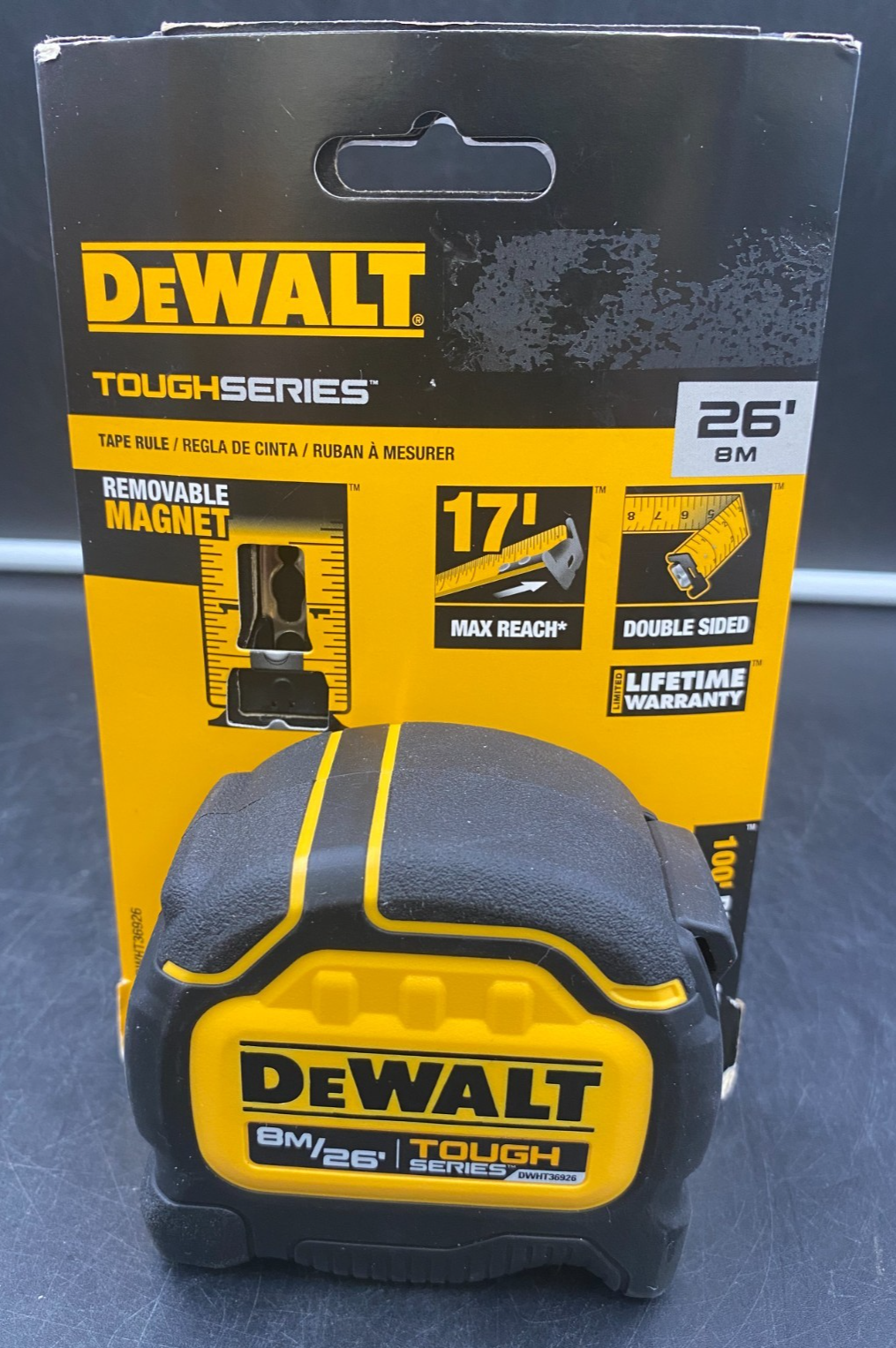 DEWALT TOUGH SERIES 26" 8M TAPE RULE DWHT36926 *BRAND NEW, SEALED*