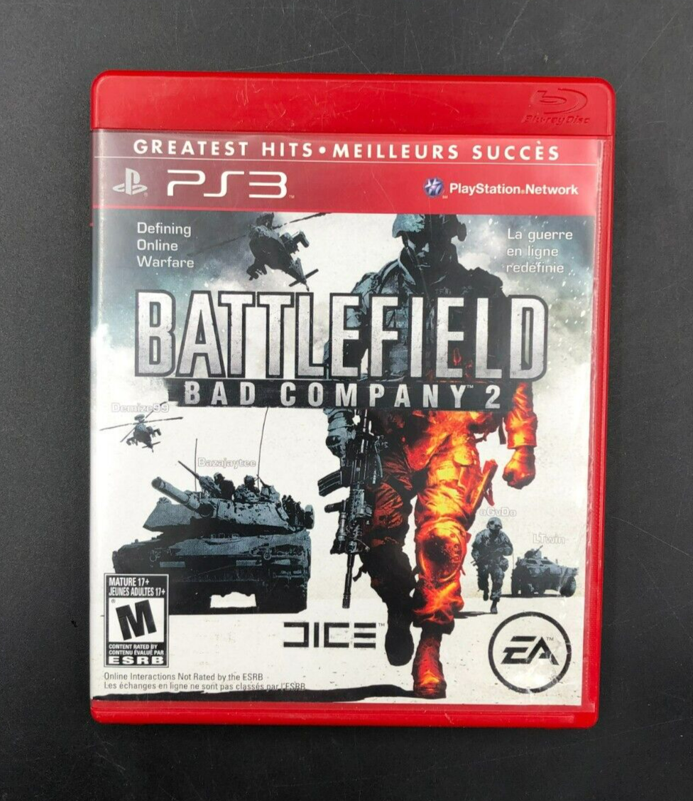 Battlefield: bad Company 2 - Greatest Hits (PlayStation 3, PS3) w/ Manual