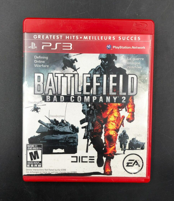 Battlefield: bad Company 2 - Greatest Hits (PlayStation 3, PS3) w/ Manual