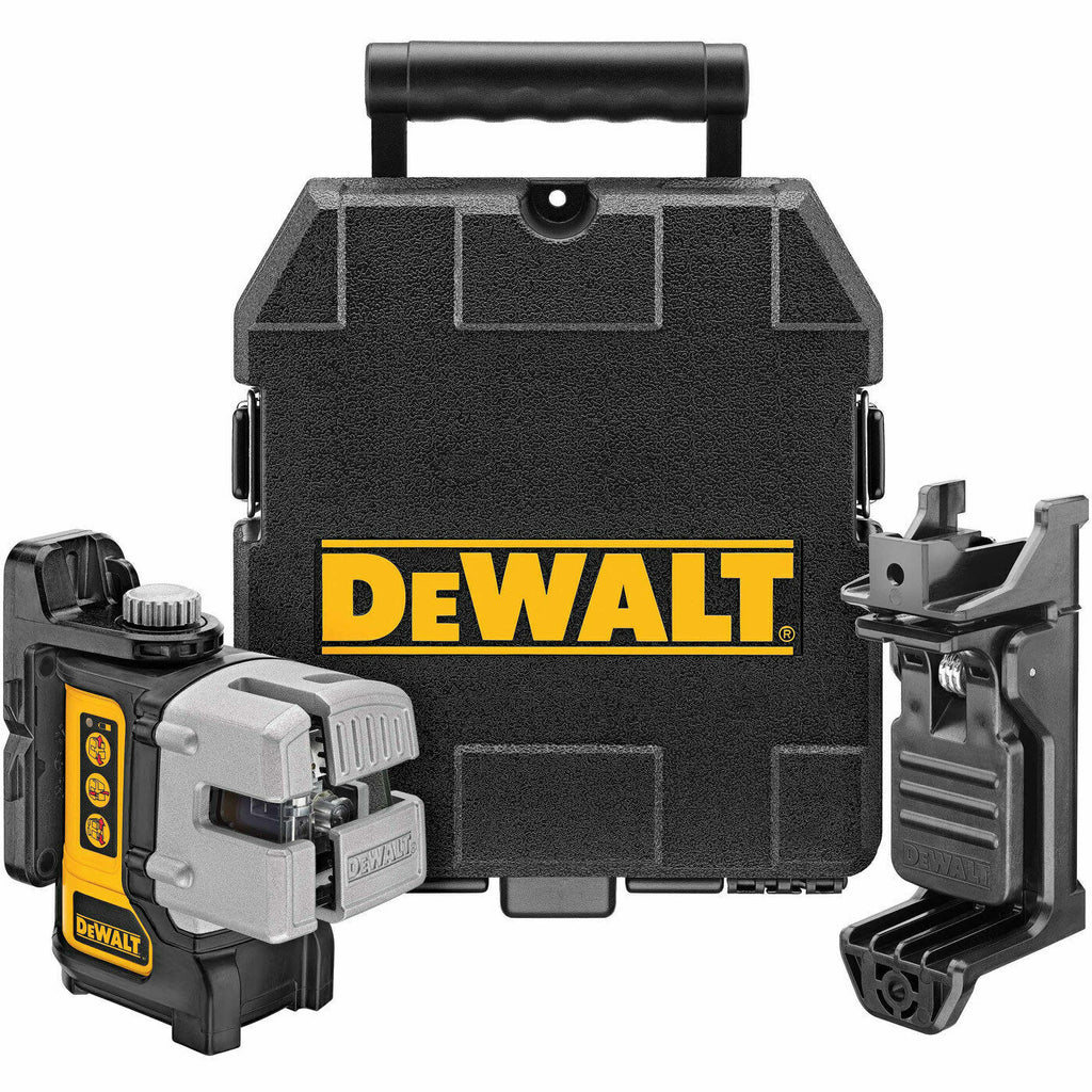 DeWalt DW089K 165' / 50m Cross Line Plus 90 Degree Red Laser Level - NEW
