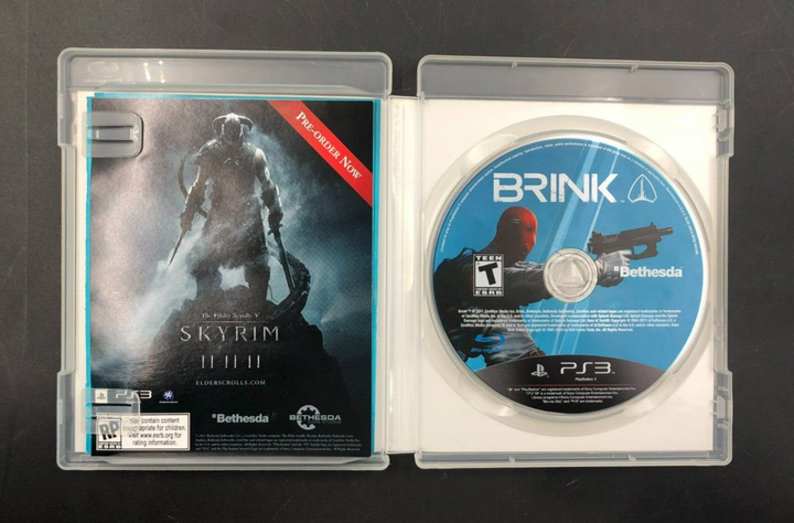 Brink (PlayStation 3, PS3) w/ EN/FR Manuals + Insert