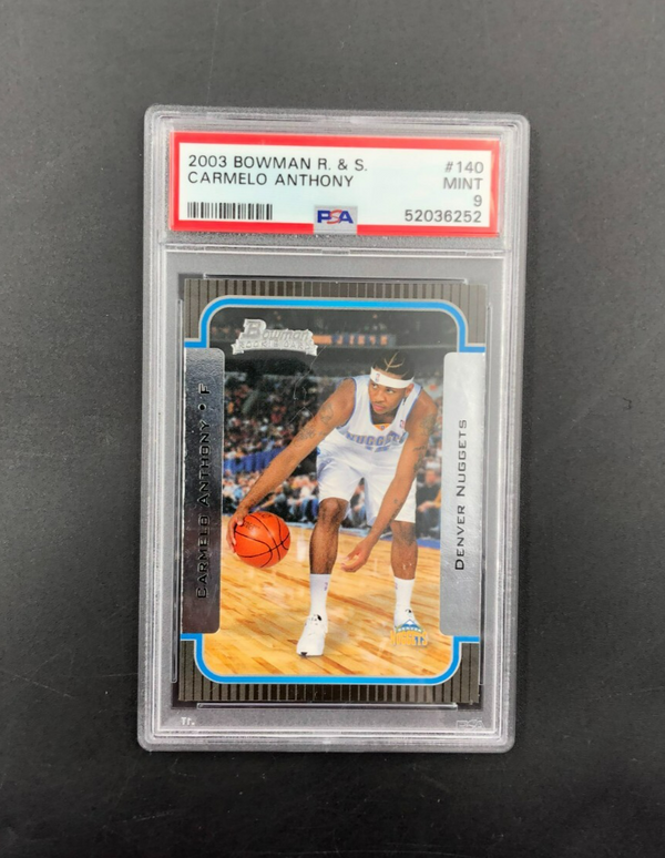 2003 Bowman Rookie Card Carmelo Anthony No. 140 PSA 9 MINT