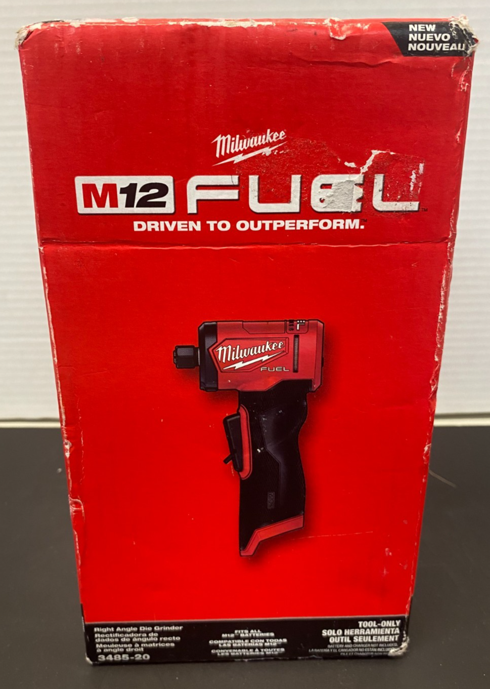MILWAUKEE M12 FUEL RIGHT ANGLE DIE GRINDER 3485-20 *OPEN BOX, LIKE NEW*