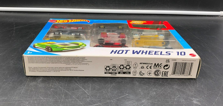 2020 Hot Wheels 10 Die-Cast Car Pack 1:64 Scale (54886) - NEW