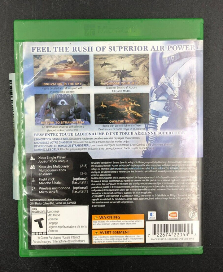 Ace Combat 7 Skies Unknown XBOX ONE