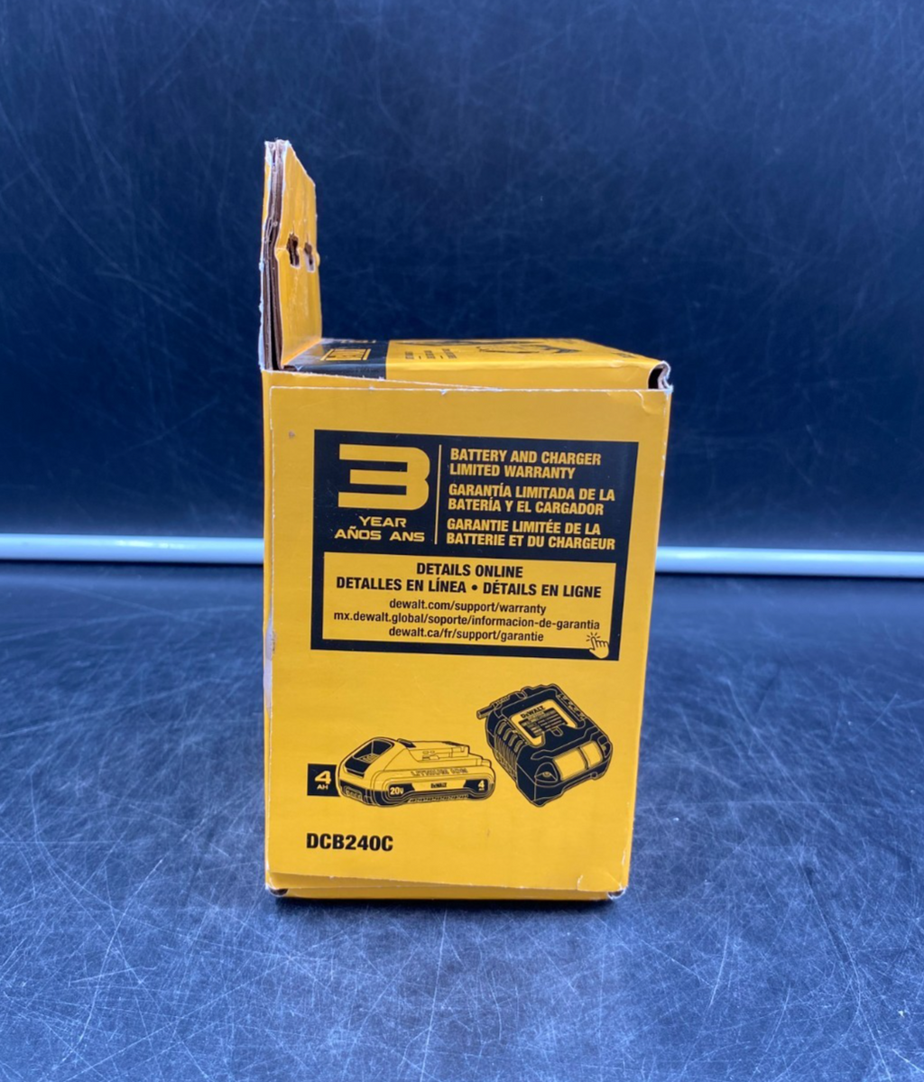 DeWalt DCB240C 20V Max 4Ah Battery And Charger Kit - NEW
