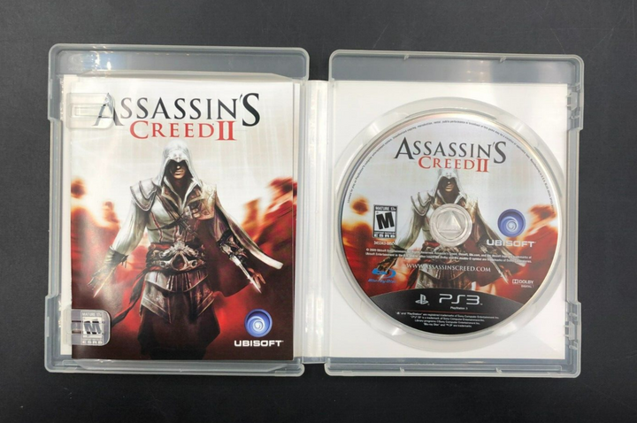 Assassin's Creed II (PlayStation 3, PS3) w/ EN/FR Manuals