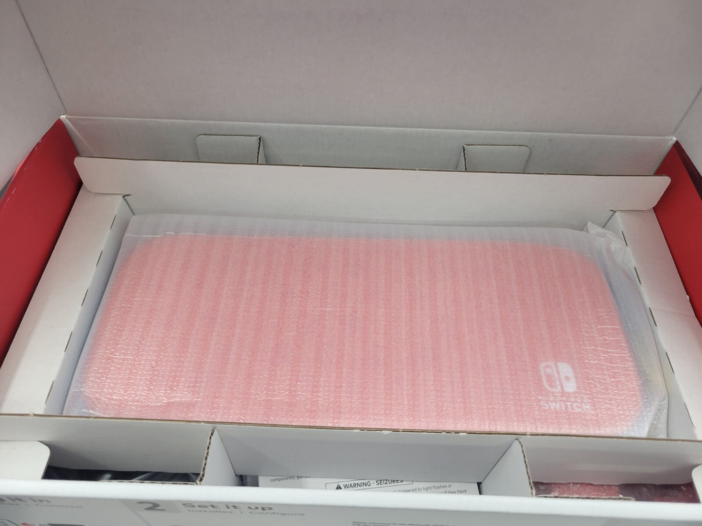 NINTENDO SWITCH MARIO ED. Blue and Red Console *Open Box, New - See Pics* ~~