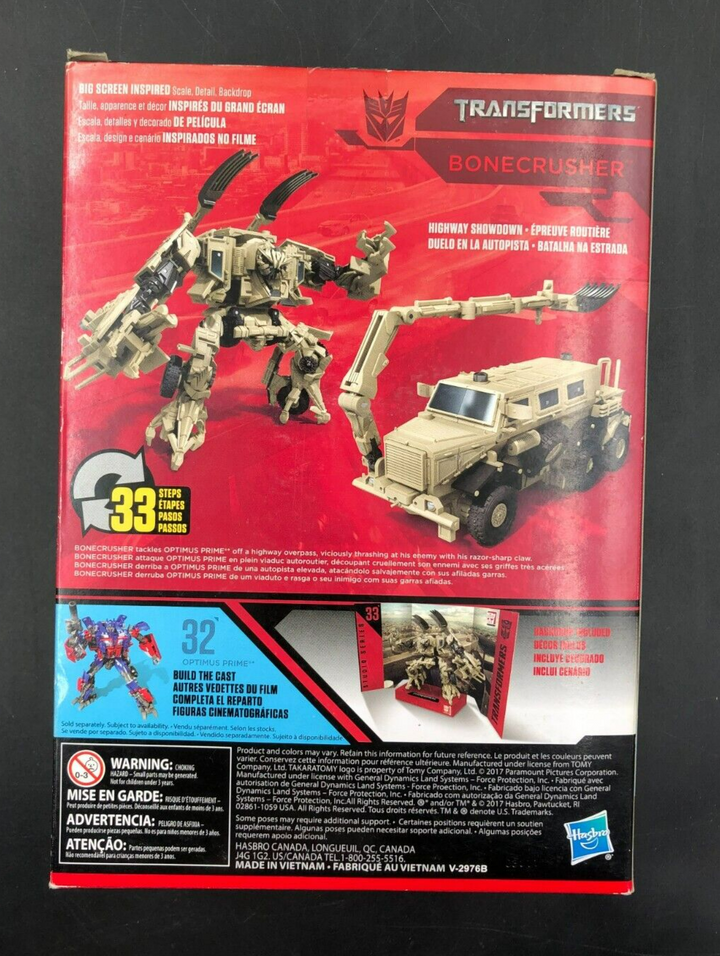 TOMY Studio Series #33 Transformers - Bonecrusher Voyager Class Figure - NEW