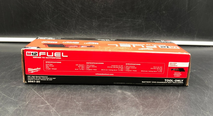 Milwaukee 2567-20 M12 Fuel 3/8" High Speed Ratchet (Tool-Only) - NEW