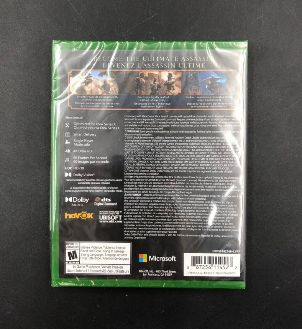 Assassin's Creed Mirage (Microsoft XBOX Series X/One) - BRAND NEW SEALED