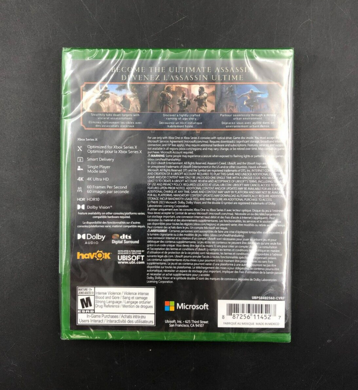Assassin's Creed Mirage (Microsoft XBOX Series X/One) - BRAND NEW SEALED
