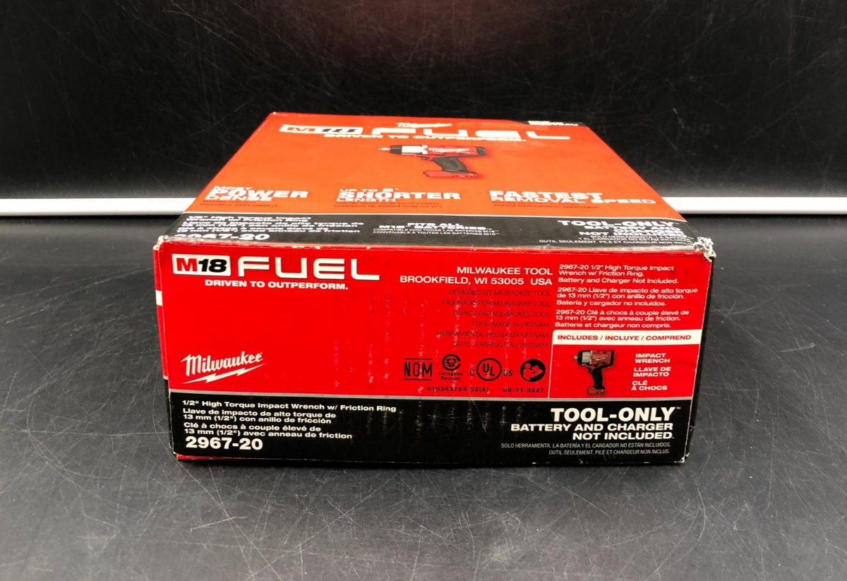 Milwaukee 2967-20 M18 Fuel 1/2" High Torque Impact Wrench (Tool-Only) - NEW
