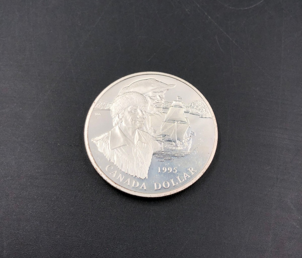 1995 $1 The Hudson's Bay Company 325th Anniversary Sterling Silver Canada Dollar