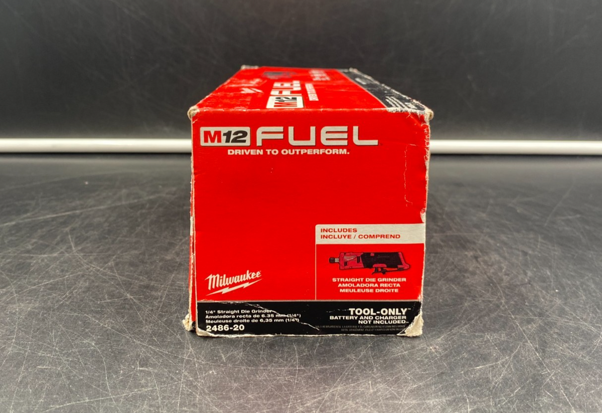 Milwaukee 2486-20 M12 Fuel 1/4" Straight Die Grinder (Tool-Only) - NEW