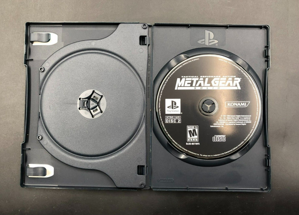 Metal Gear Solid (Sony PlayStation 1, PS1) 2-Disc in Long Case