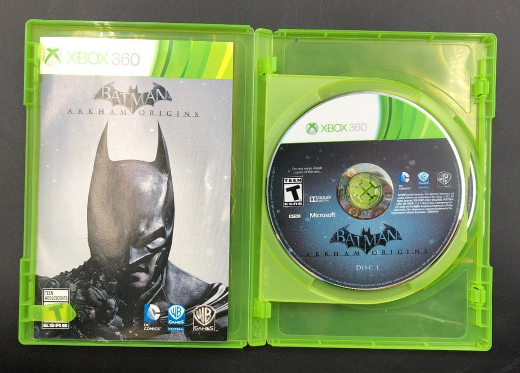 Batman: Arkham Origins (XBOX 360) w/ Manual - No Cover Sleeve