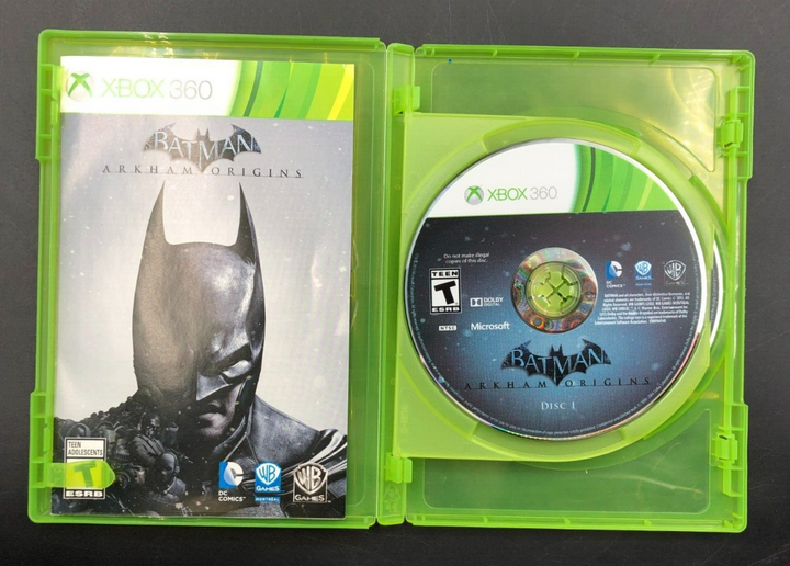 Batman: Arkham Origins (XBOX 360) w/ Manual - No Cover Sleeve