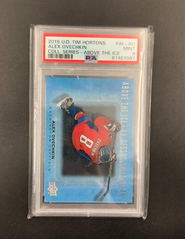 2015 Upper Deck Tim Hortons Above The Ice Alex Ovechkin No. AI-AO PSA 9 MINT