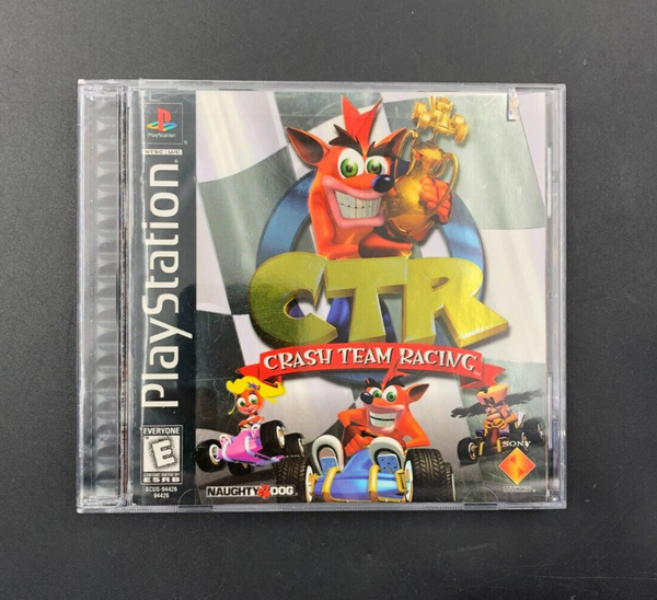 CTR: Crash Team Racing (Sony PlayStation, PS1) in Case w/ Manual