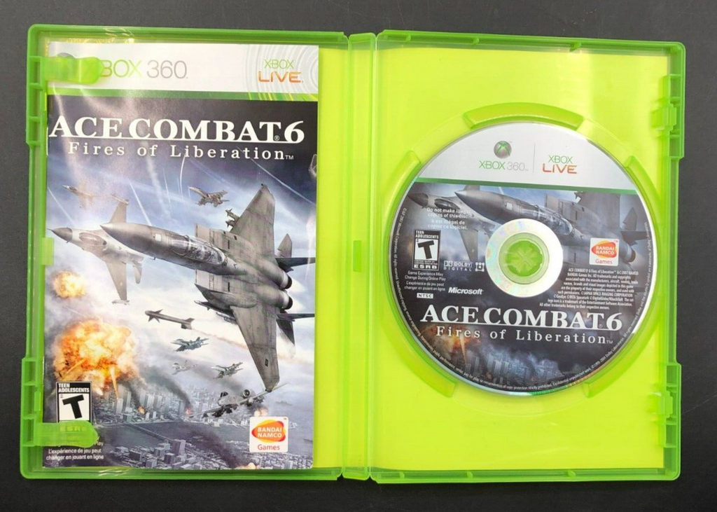 Ace Combat 6: Fires of Liberation (XBOX 360) w/ Manual