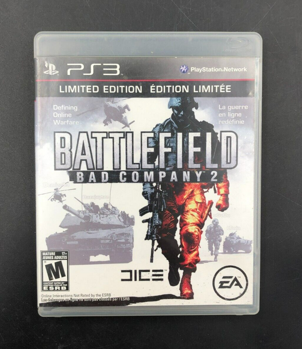 Battlefield: Bad Company 2 - Limited Edition (PlayStation 3, PS3) w/ Manual + Ad