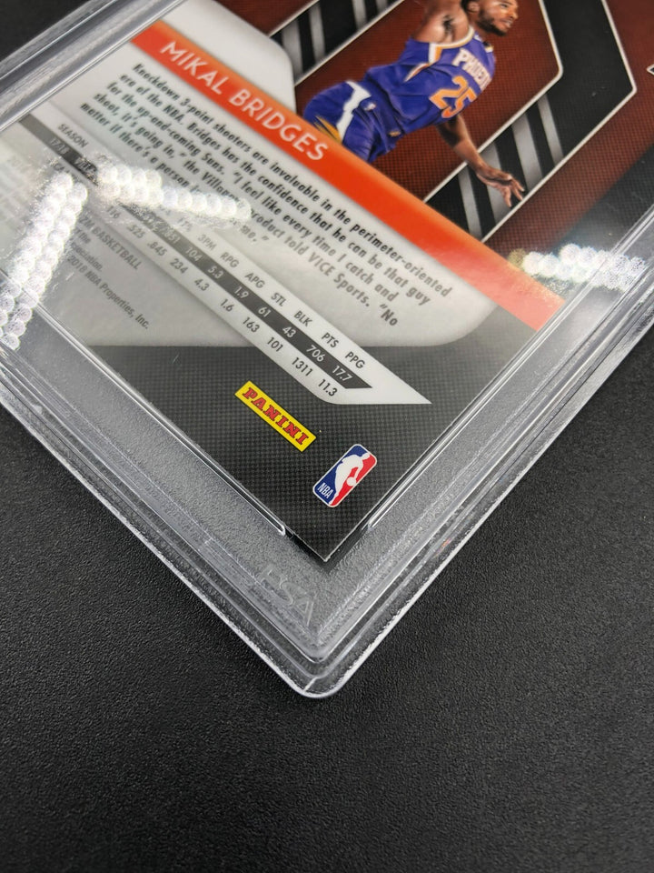 2018-19 Panini Red/White/Blue Prizm Mikal Bridges RC Rookie Card PSA 10 GEM MINT