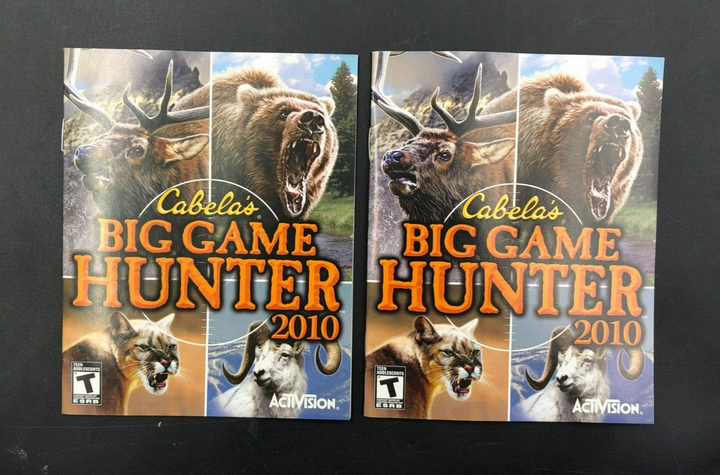 Cabela's Big Game Hunter 2010 (PlayStation 3, PS3) w/ EN/FR Manuals
