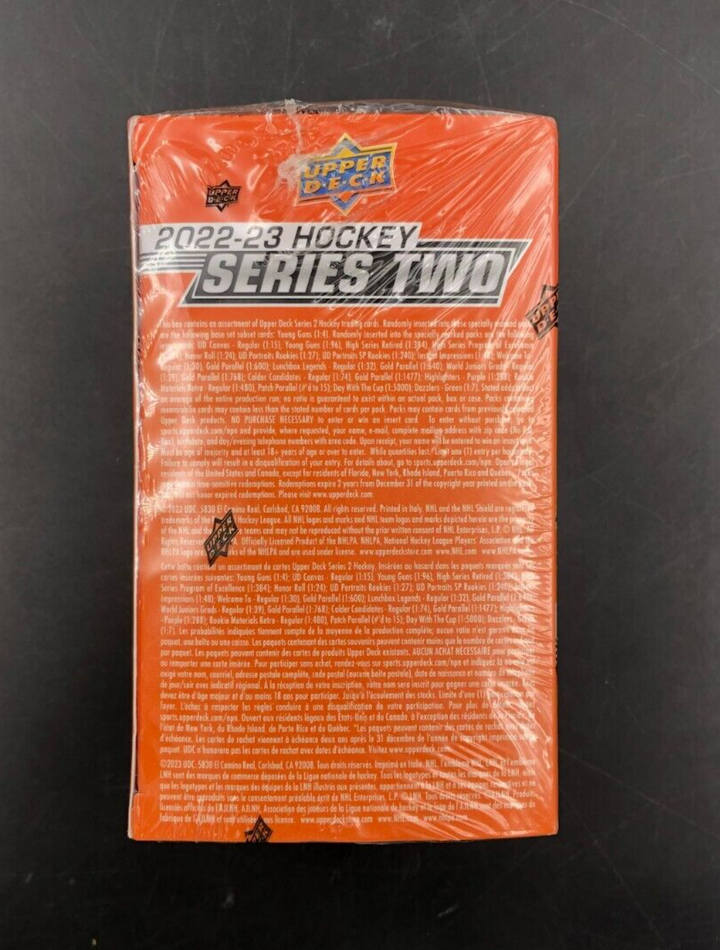 Upper Deck 2022-23 Hockey Series 2 NHL Trading Cards Blaster Box 7 Packs - NEW