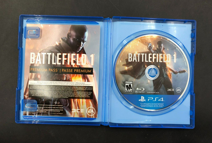 Battlefield 1 (Sony PlayStation 4, PS4) in Case w/ Inserts