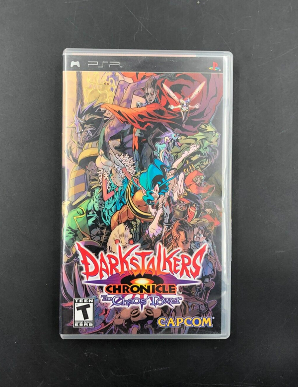 Darkstalkers Chronicle: The Chaos Tower (PlayStation Portable, PSP) w/ Manual