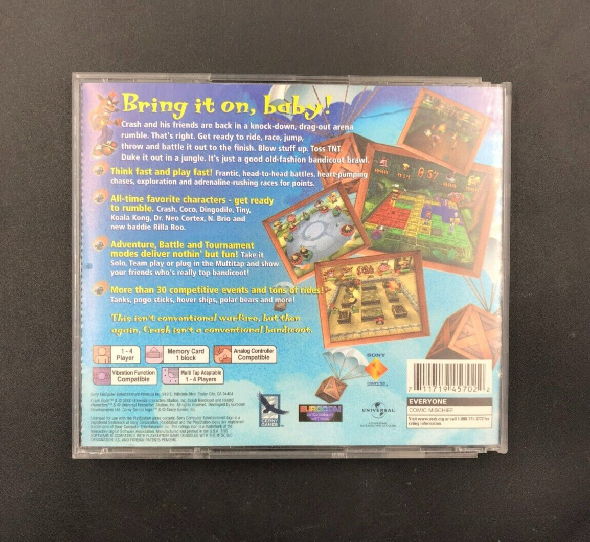 Crash Bash (Sony PlayStation, PS1) in Case - No Manual