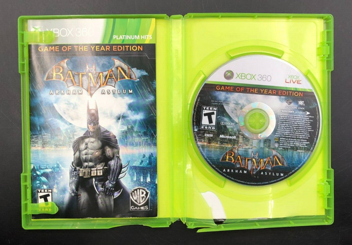 Batman: Arkham Asylum - Game of the Year Edition (XBOX 360) w/ Manual