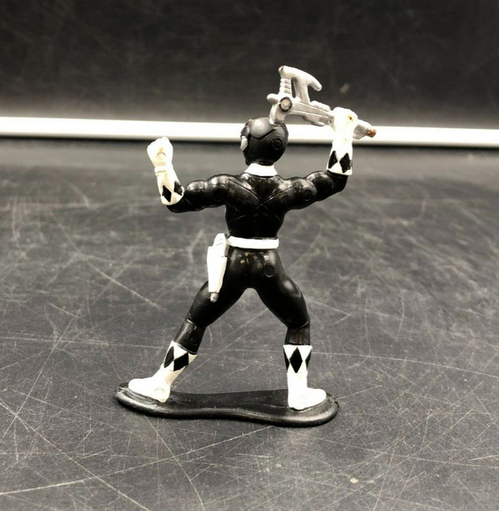 1993 Bandai Mighty Morphin Power Rangers - 3" Black Ranger Mini Figure