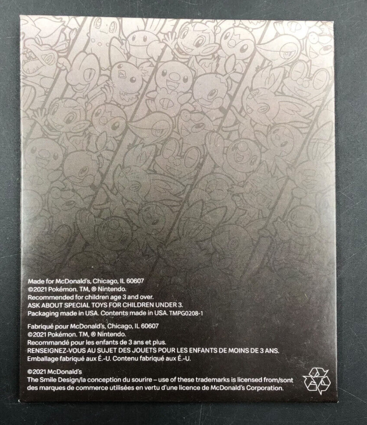 2021 POKEMON 25th Anniversary McDonald’s Happy Meal Booster Pack Toy 4 *NEW*