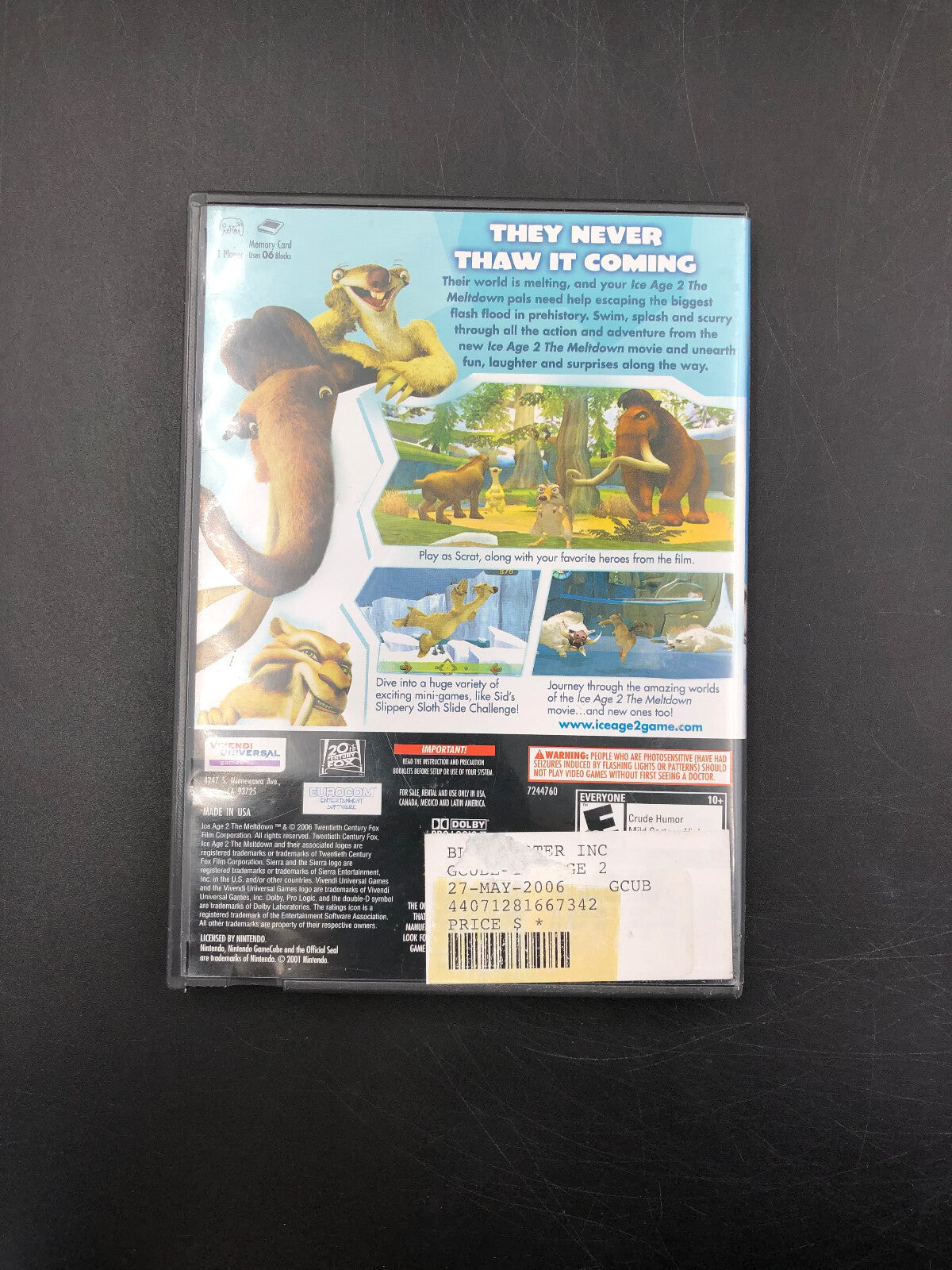 Ice Age 2 The Meltdown Nintendo GameCube