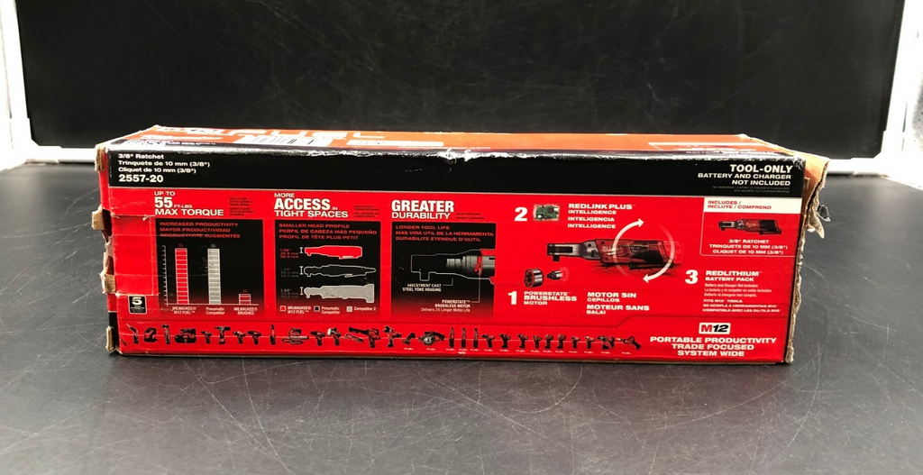 Milwaukee 2557-20 M12 Fuel 3/8" Ratchet (Tool-Only) - OPEN BOX
