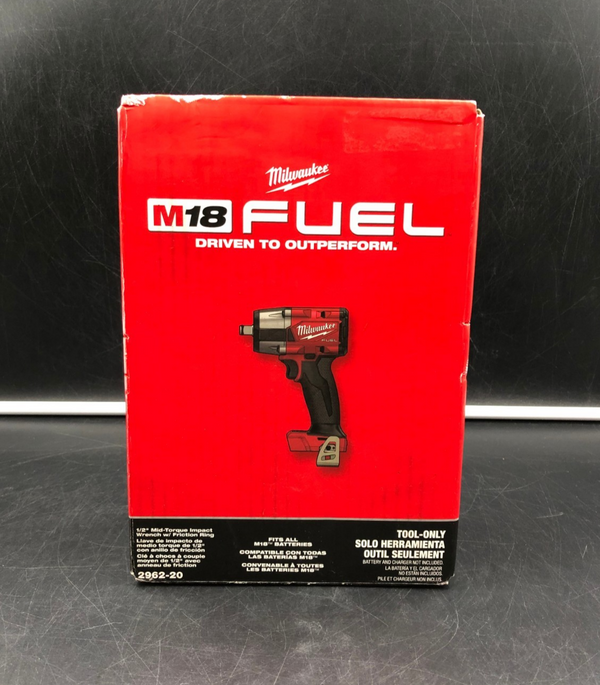 Milwaukee 2962-20 M18 Fuel 1/2" Mid-Torque Impact Wrench w/ Friction Ring - NEW