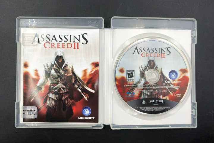 Assassin's Creed II (PlayStation 3, PS3) w/ Manual