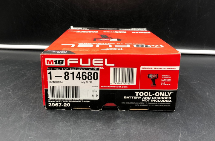 Milwaukee 2967-20 M18 Fuel 1/2" High Torque Impact Wrench (Tool-Only) - NEW