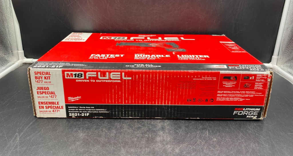 Milwaukee 2821-21F M18 Fuel Sawzall Reciprocating Saw Kit - NEW OPEN BOX