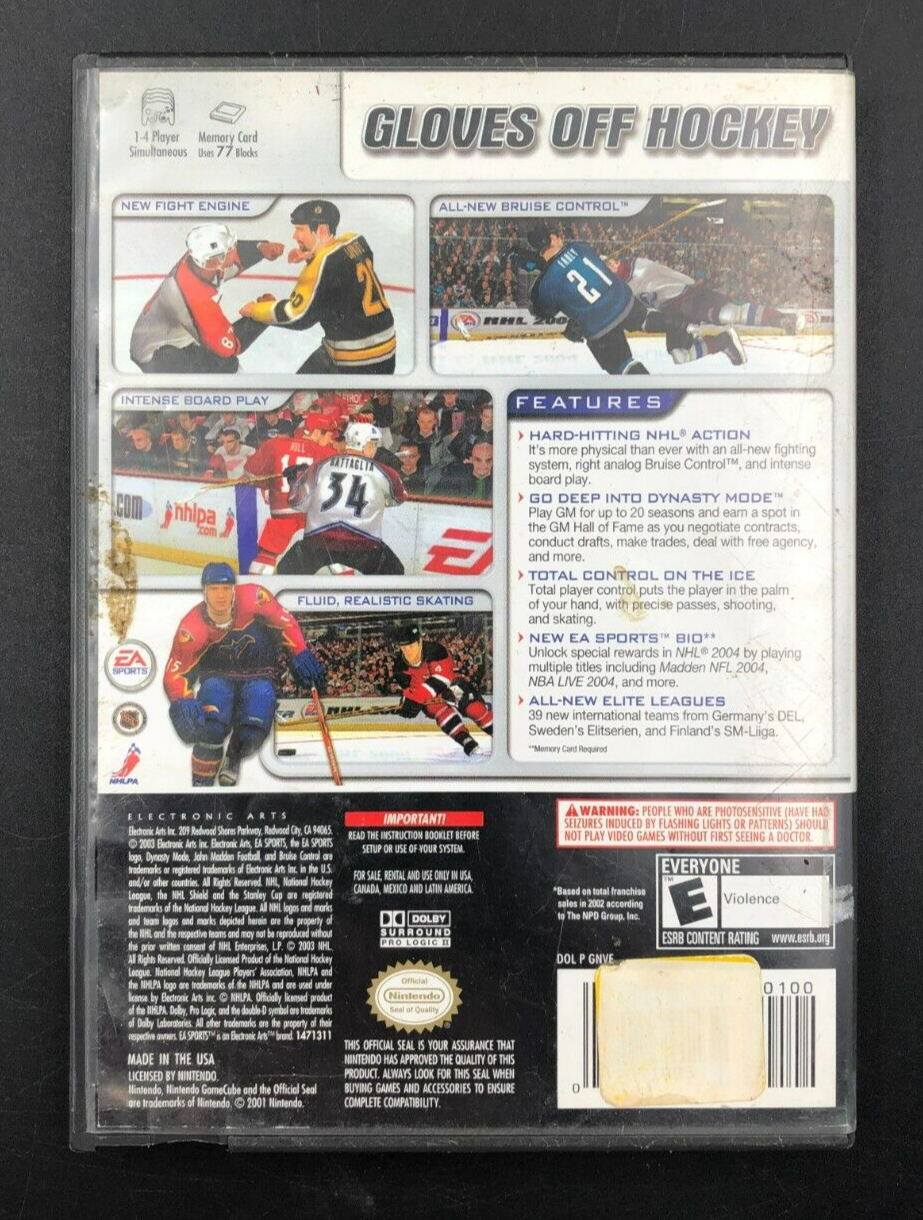 NHL 2004 Nintendo GameCube