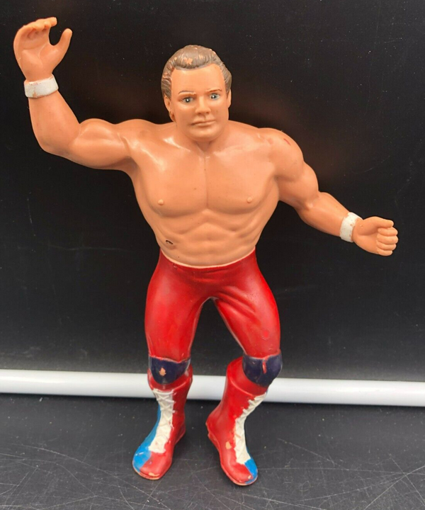 1986 Titan Sports LJN WWF 8" BRITISH BULLDOG DYNAMITE KID (Slicked Hair) Figure