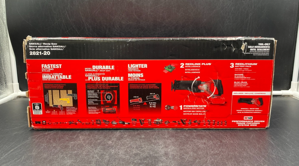 Milwaukee 2821-20 M18 Fuel Sawzall Reciprocating Saw (Tool-Only) - NEW